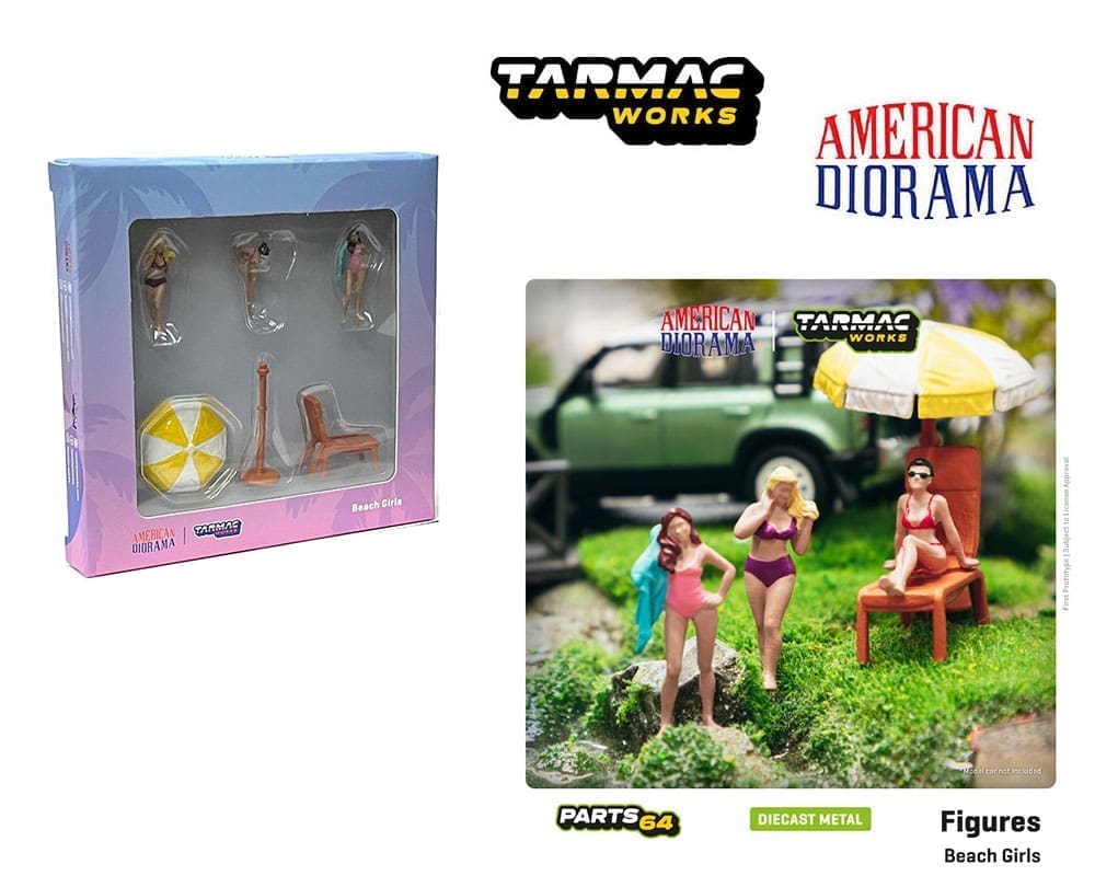 T64F-002-YL American Diorama Beach Girls