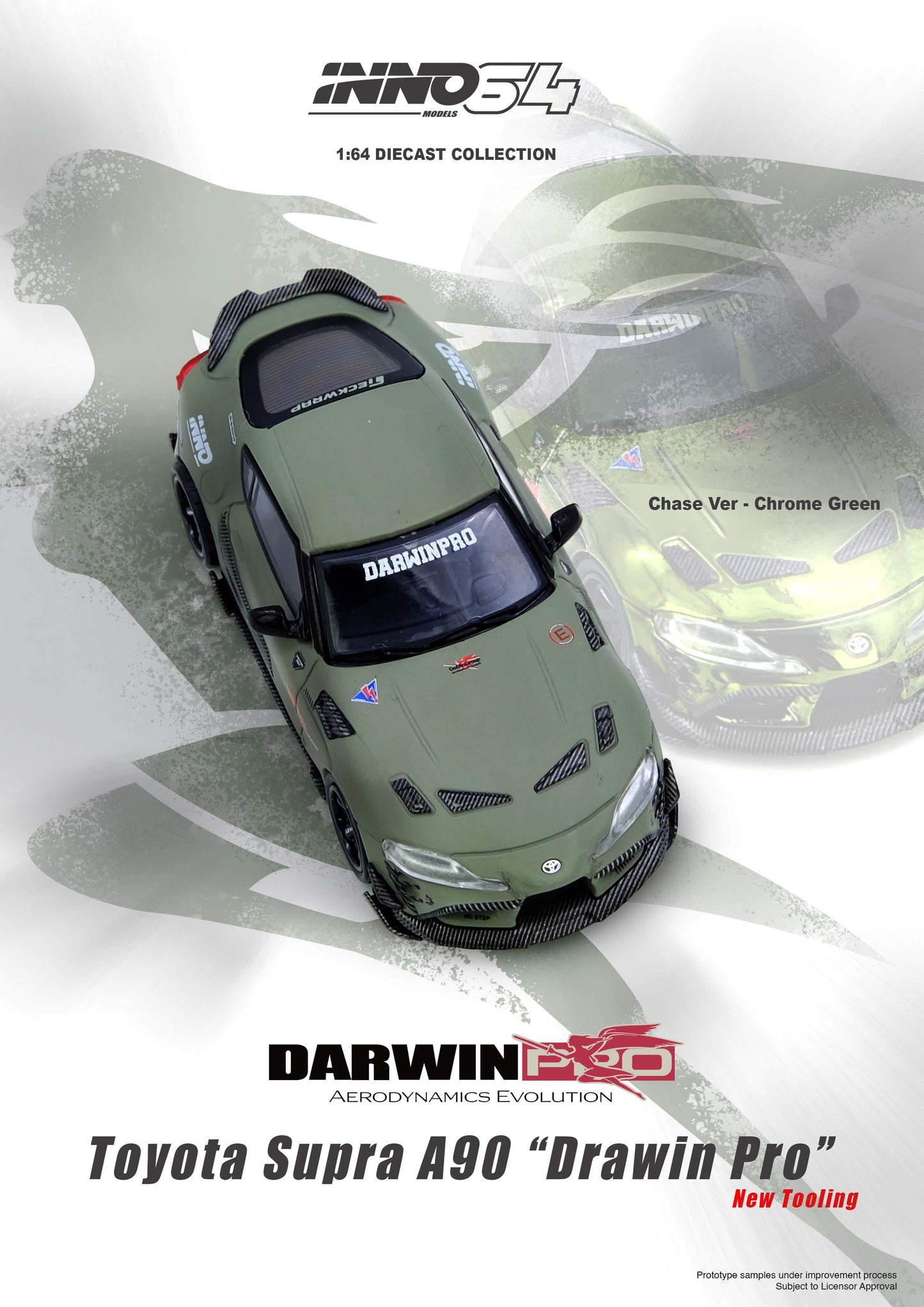 IN64-A90DP-MATGR TOYOTA SUPRA A90 DARWIN PRO Matt Green