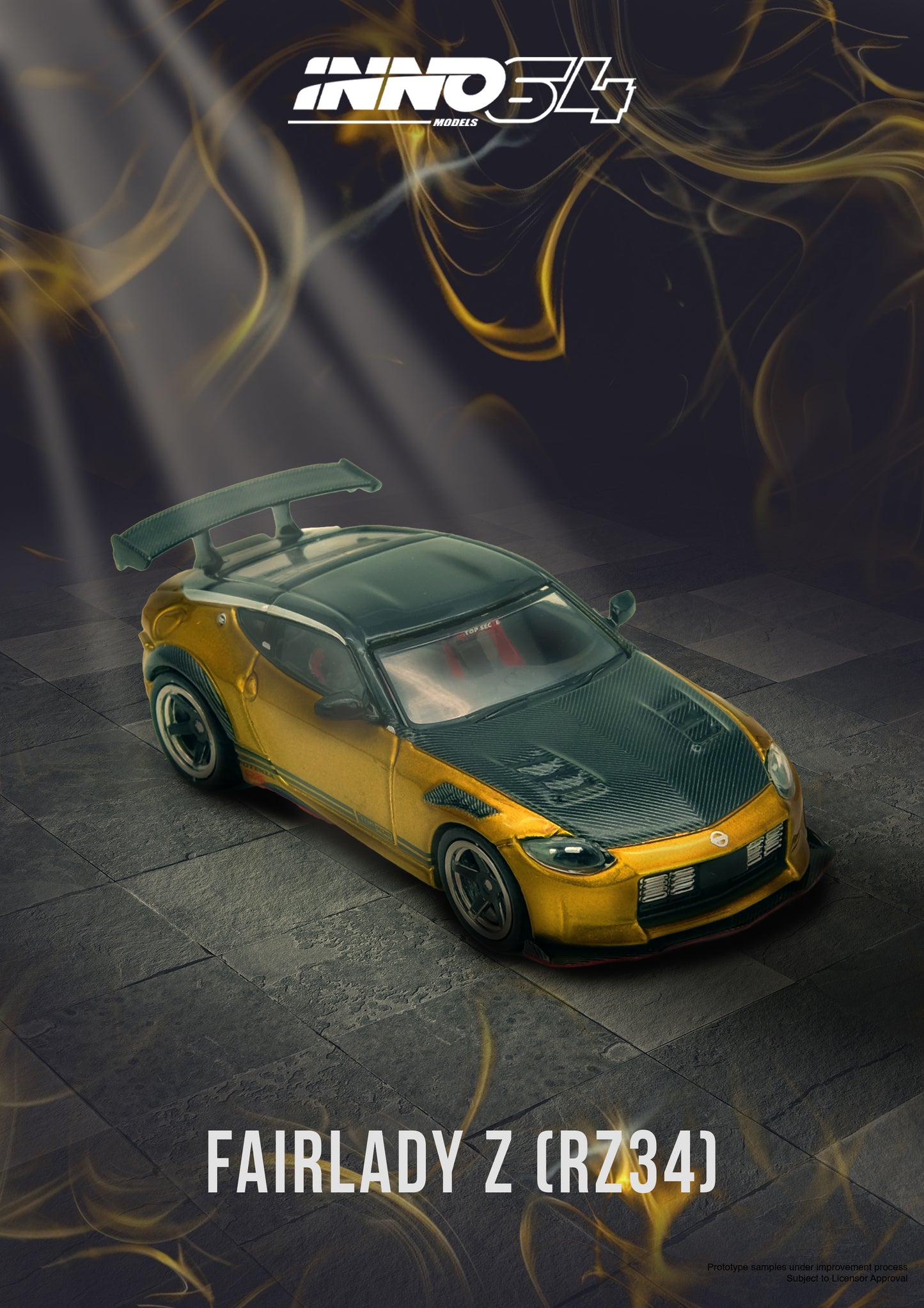 IN64-400ZTS-GOLD TOP SECRET FAIRLADY Z (RZ34) Gold