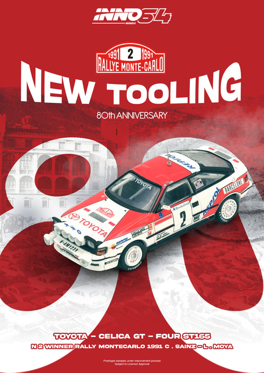 IN64-ST165R-91MCW TOYOTA CELICA GT-FOUR (ST165) Winner Rally Monte Carlo 1991 C. Sainz / L. Moya