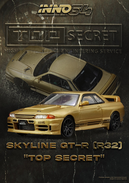 IN64-R32TS-650R TOP SECRET BNR32 GT-R (650R) Gold