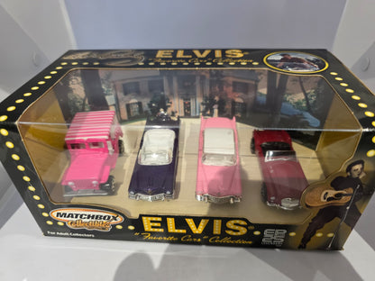 Matchbox Collectibles Elvis Presley Favorite Car Collection 4 Car Diecast Set