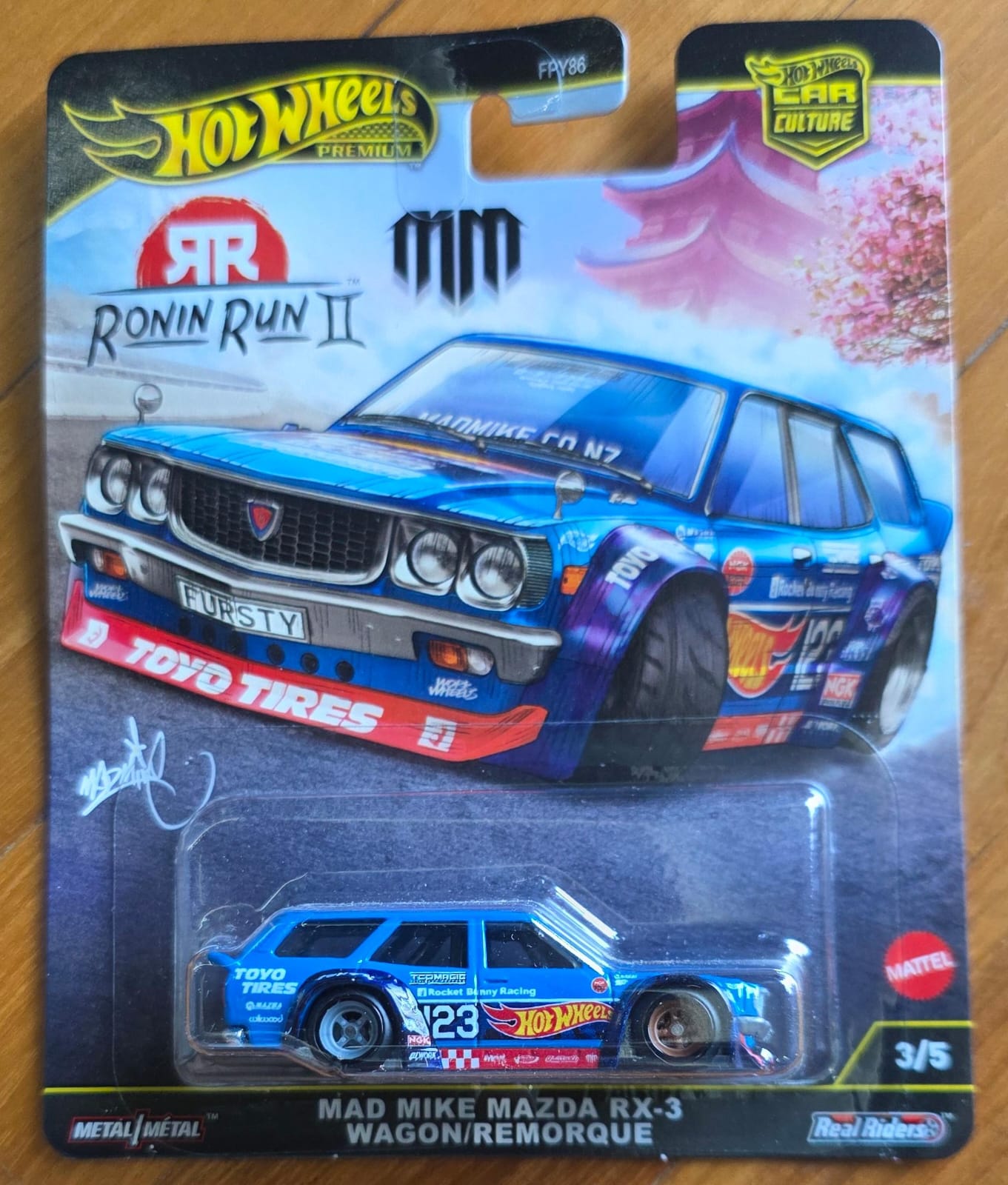 JBK87 Mad Mike Mazda RX-3 Wagon Remorque – Ronin Run II – Hot Wheels
