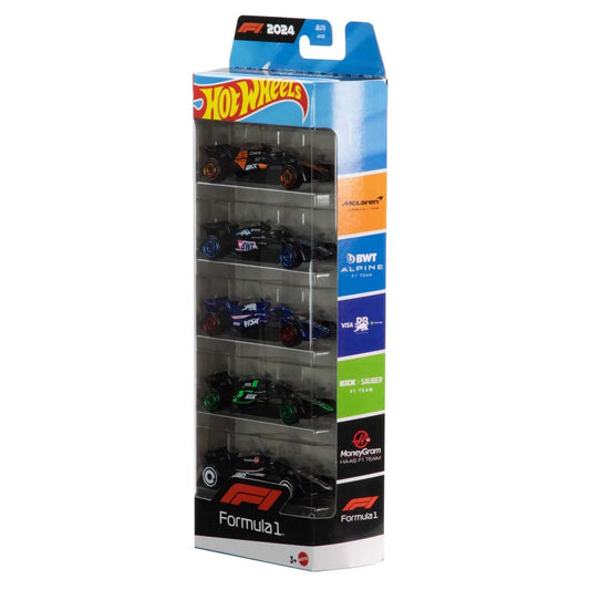 JGF58 Hot Wheels Formula 1 Die-Cast Vehicles 5-Pack