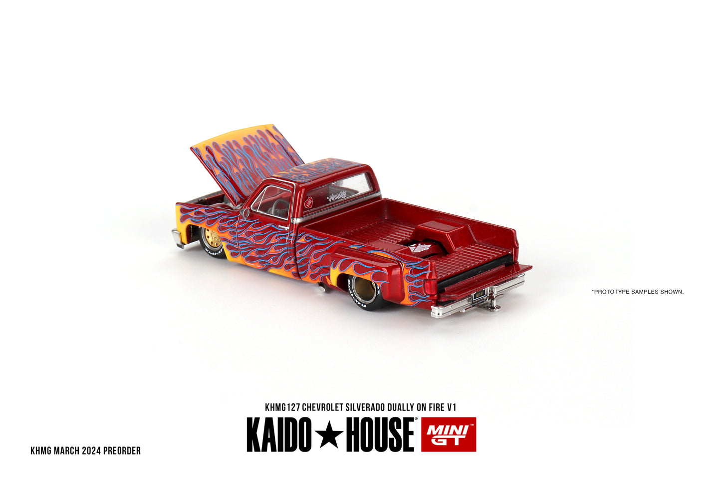 KHMG127 CHEVROLET SILVERADO DUALLY ON FIRE V1