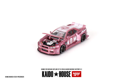 KHMG128 NISSAN SKYLINE GT-R (R34) KAIDO RACING FACTORY V1 - PINK