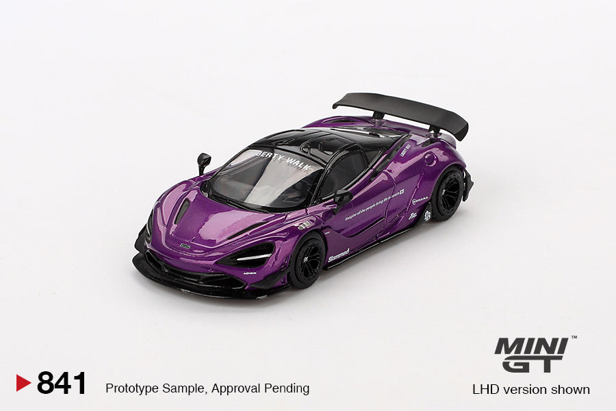 MGT00841 BL McLaren 720S LB Works Purple - MiniGT 1:64