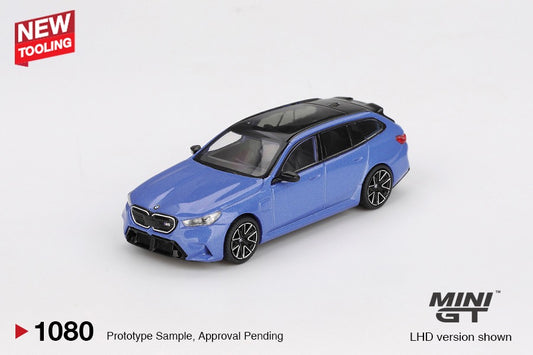 MGT01080 BX-R BMW M5 Touring (G99) Marina Bay Blue Metallic - MiniGT 1:64