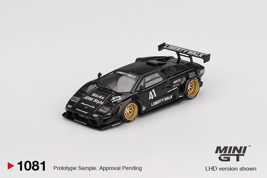 MGT01081 BL Lamborghini Countach LB-WORKS Black - MiniGT 1:64