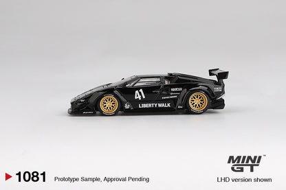 MGT01081 BL Lamborghini Countach LB-WORKS Black - MiniGT 1:64