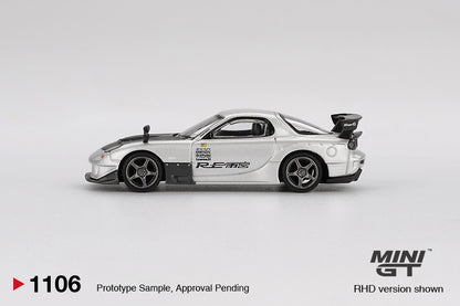MGT01106 BL Mazda RX-7 RE-Amemiya Silver Metallic - MiniGT 1:64