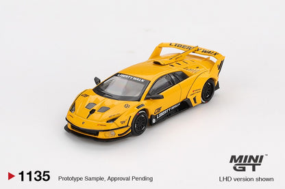 MGT01135 BX-R LB-Silhouette WORKS MURCIELAGO GT Evo Yellow - MiniGT 1:64