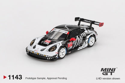 MGT01143 BL Porsche 911 GT3 R #77 AO Racing 2025 IMSA  Petit Le Mans - MiniGT 1:64