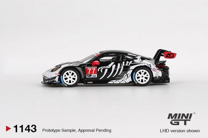 MGT01143 BL Porsche 911 GT3 R #77 AO Racing 2025 IMSA  Petit Le Mans - MiniGT 1:64