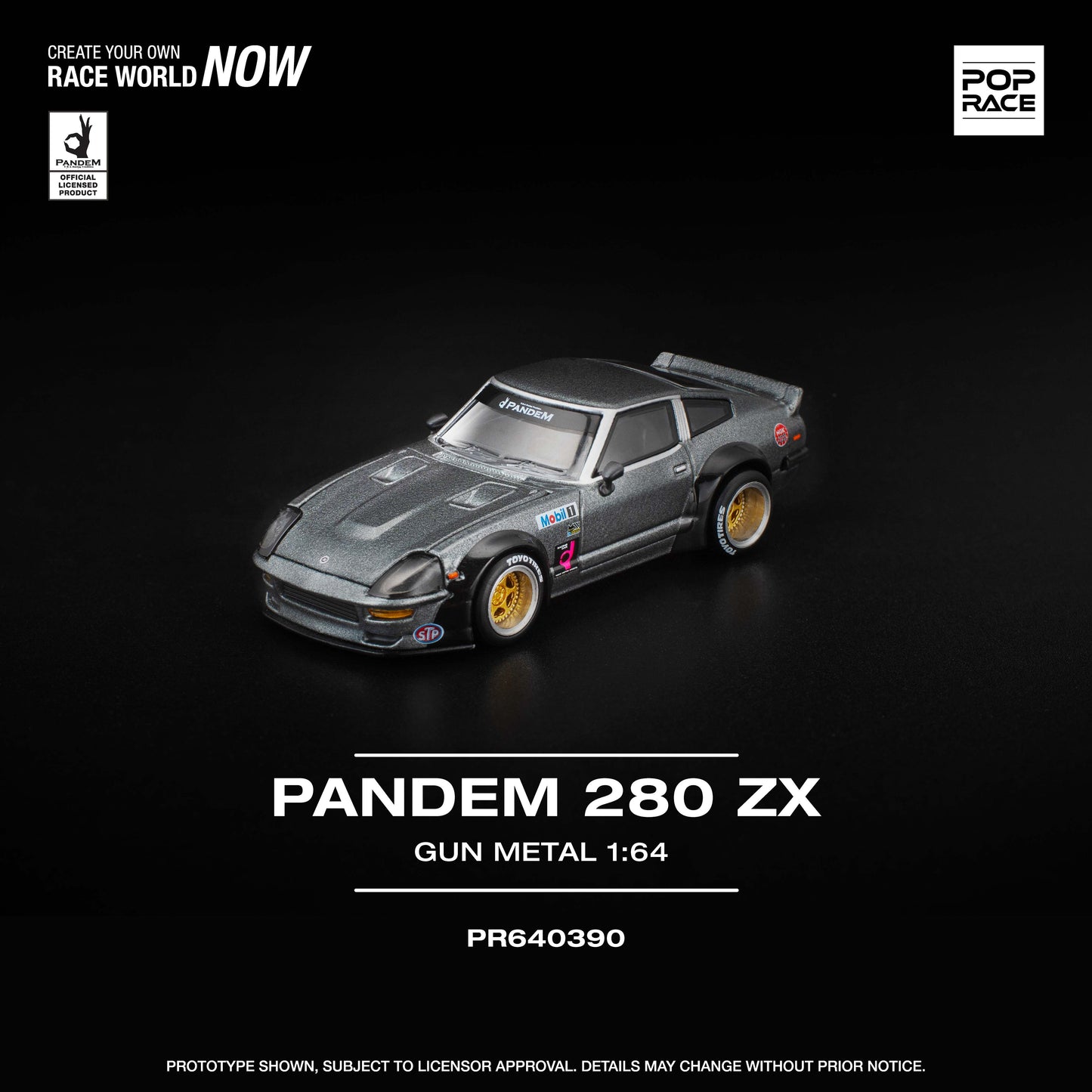 PR640390 PANDEM 280ZX GUN METAL