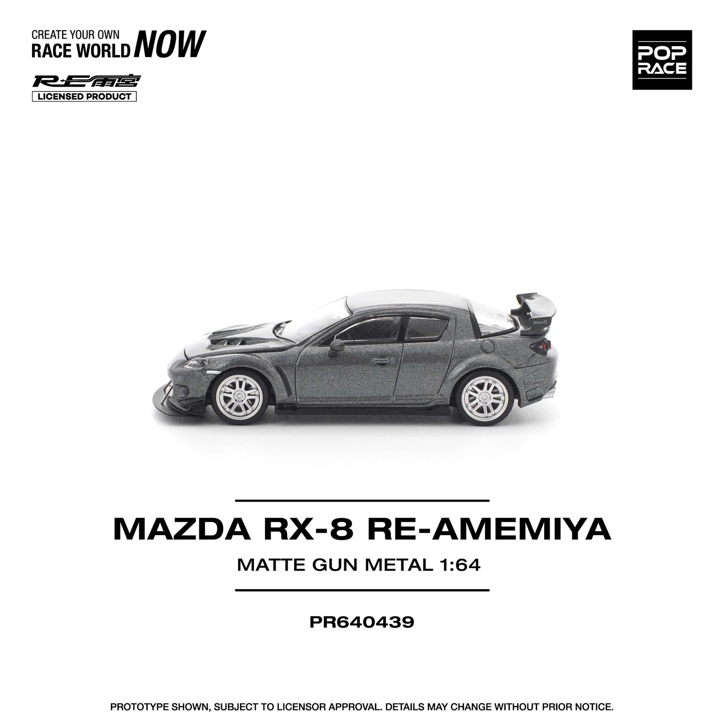 PR640439 MAZDA RX-8 RE-AMEMIYA GUN METAL