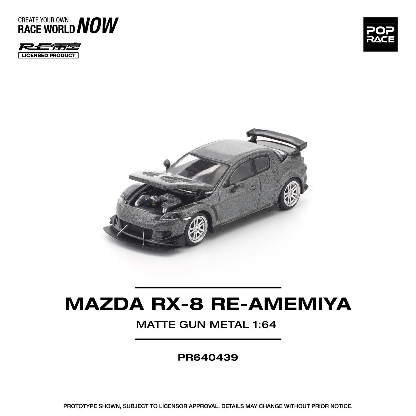 PR640439 MAZDA RX-8 RE-AMEMIYA GUN METAL