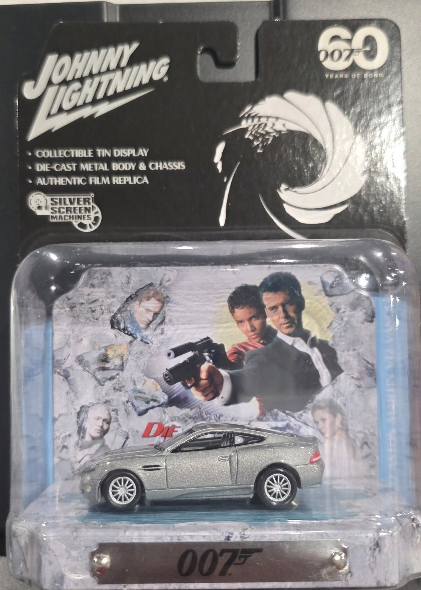 JLDR016 2002 Aston Martin V12 Vanquish - Die Another Day - 007 Bond - Tin Diorama