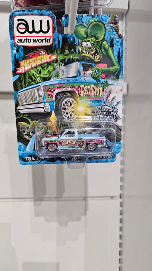 Blue Ratfink Chevy Silverado Weekend of Wheels