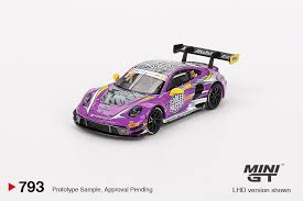 MGT00793-BL  Mini GT 1:64 Porsche 911 GT3 R #27 HubAuto Racing 2023 FIA GT World Cup 70th Macau Grand Prix - Mijo Exclusives
