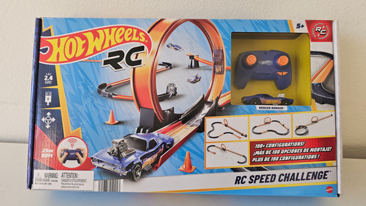 HXX45 Hot Wheels RC 1:64 Trackset with Rodger Dodger