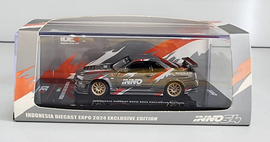 IN64-R34ZT-IDE11 Nissan Skyline GTR R34 Z-Tune Indonesia Diecast Expo 2024