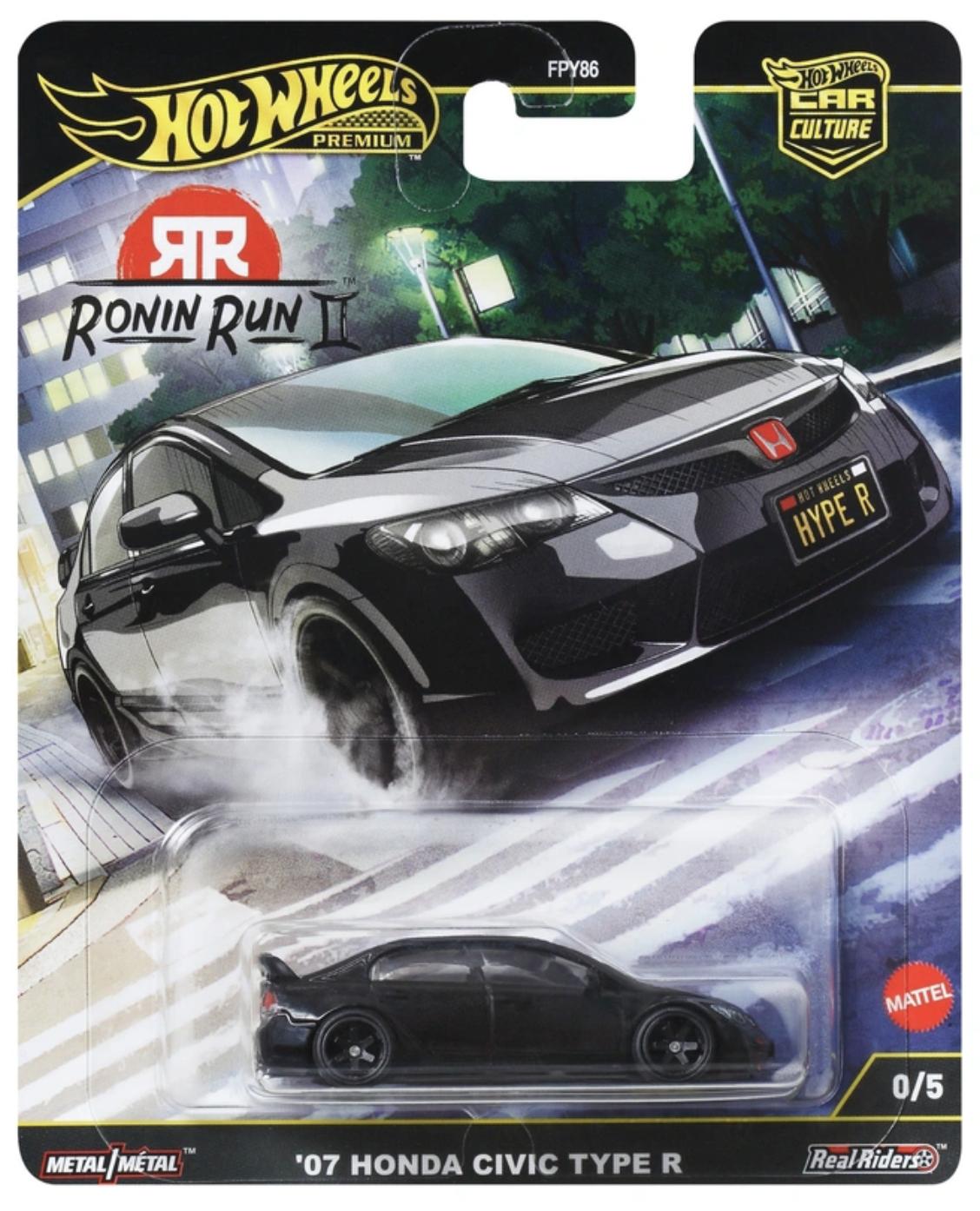 CHASE - JBK89 07 Honda Civic FD2 Type-R – Ronin Run II – Hot Wheels