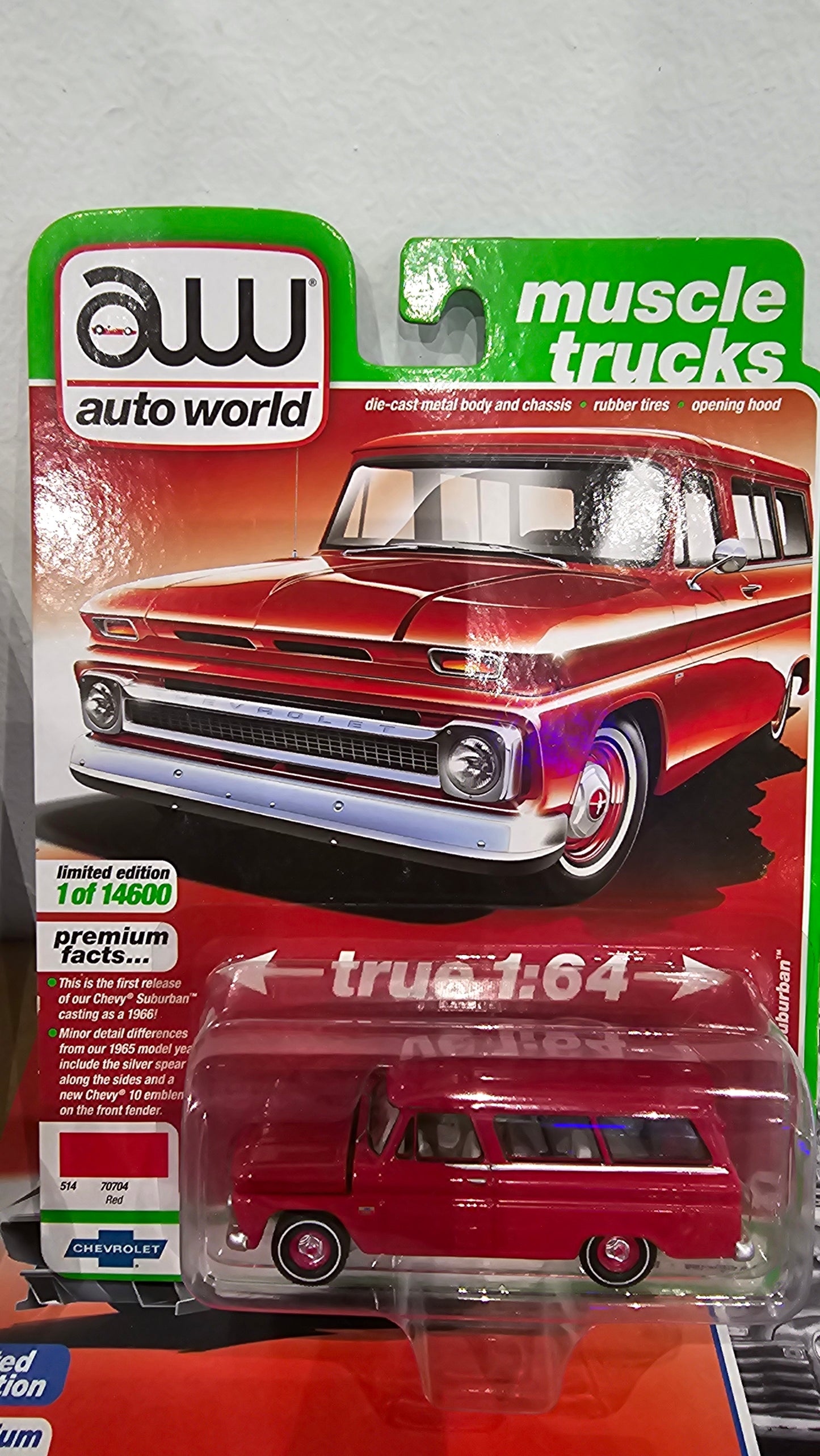 AutoWorld Red 1966 Chevy Suburban