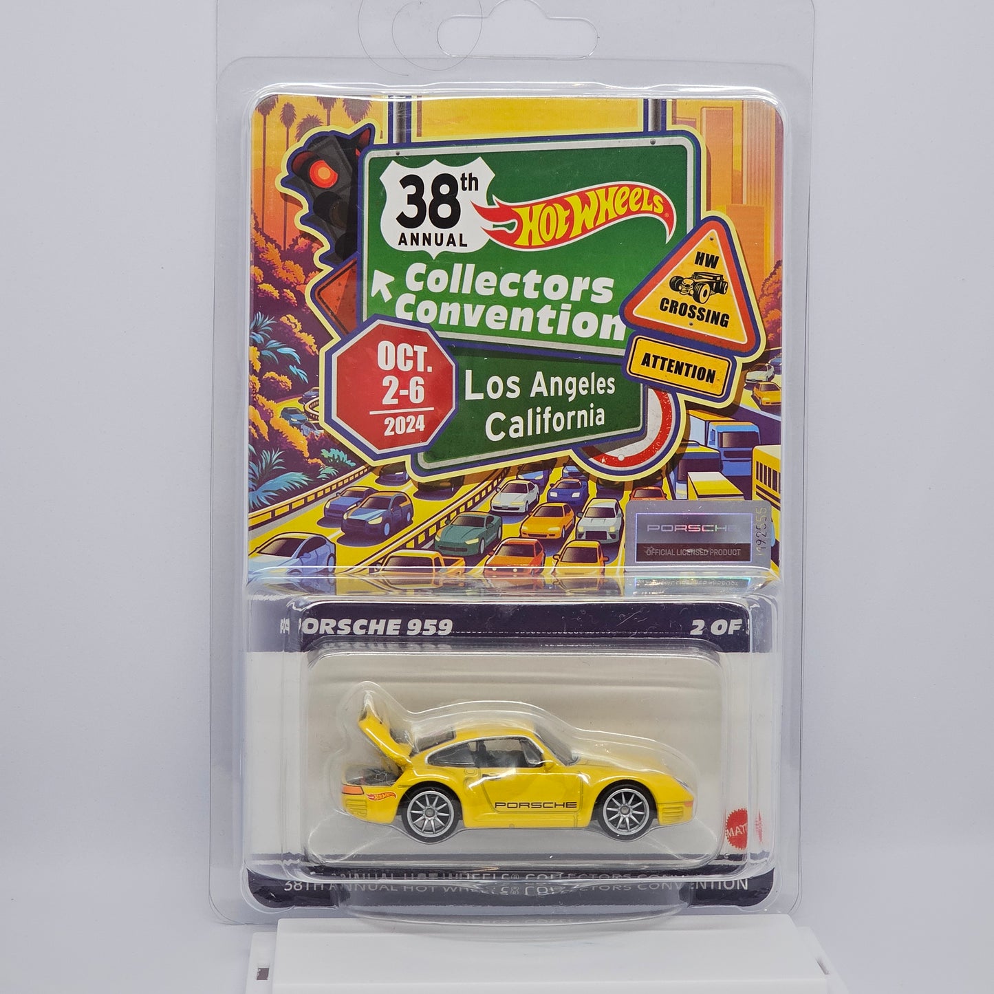 Yellow Porsche 959 - 38 LA Convention 2024 1 of 3