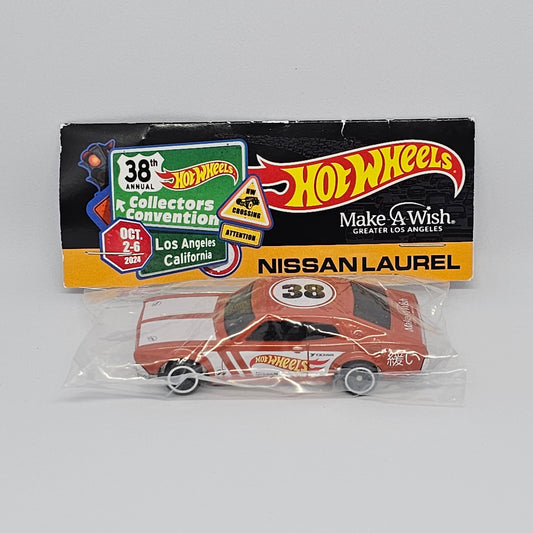 Orange Nissan Laurel LA Convention 2024 Code 3 - Make a Wish