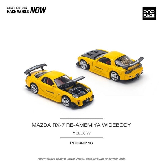 PR640116-MAZDA RX-7 (FD3S) RE-AMEMIYA WIDEBODY YELLOW